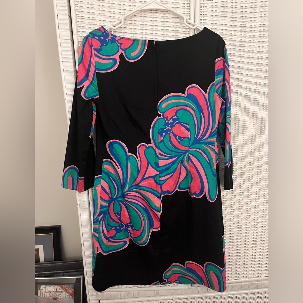 Lilly Pulitzer black cotton A line dress size 4